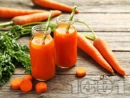 Рецепта Сок / фреш от моркови, магданоз и портокал